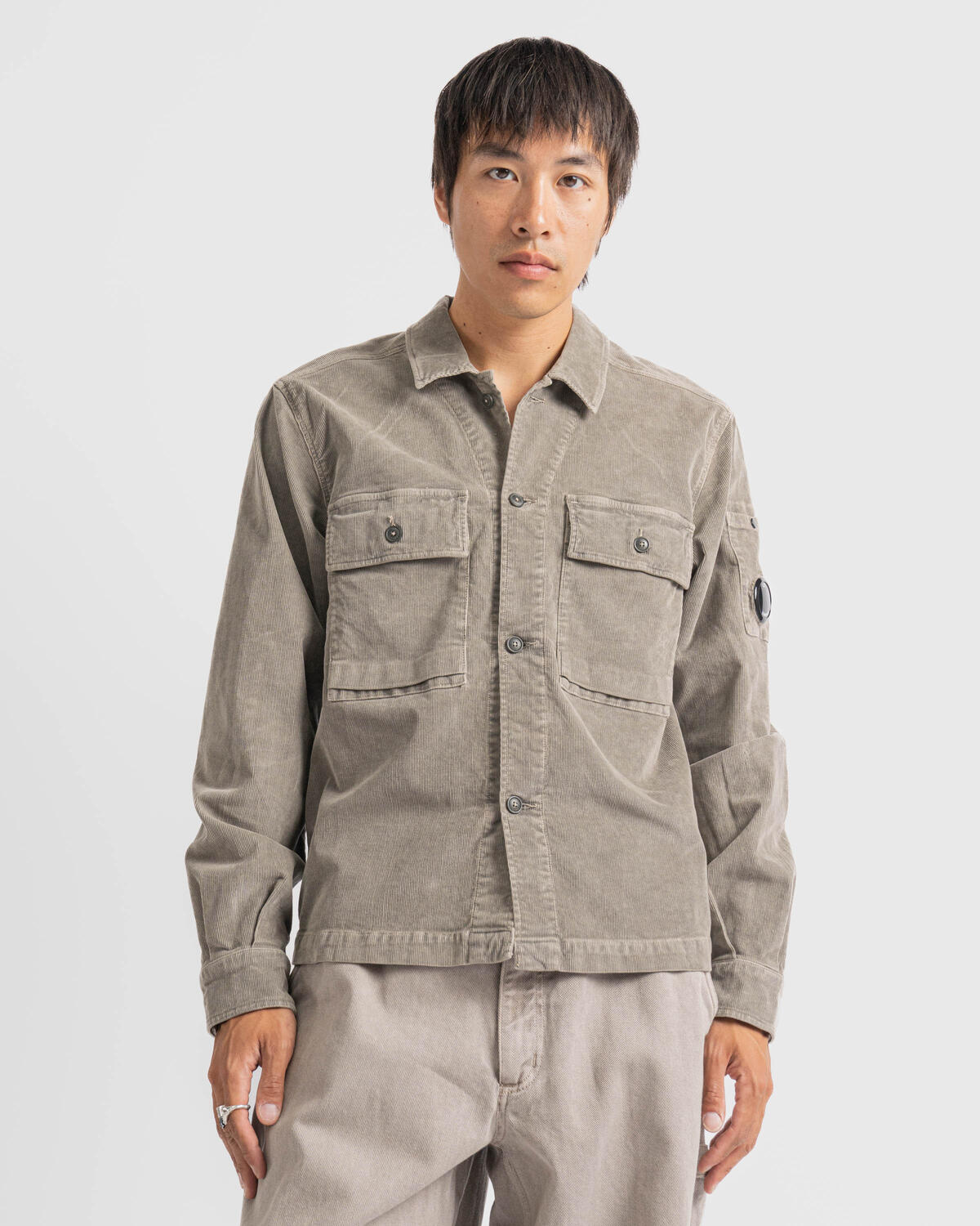 C.P. Company CORDUROY BUTTONED UTILITY OVERSHIRT